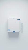 Minimalistic Packaging Box—White and Blue
